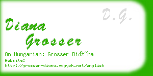 diana grosser business card